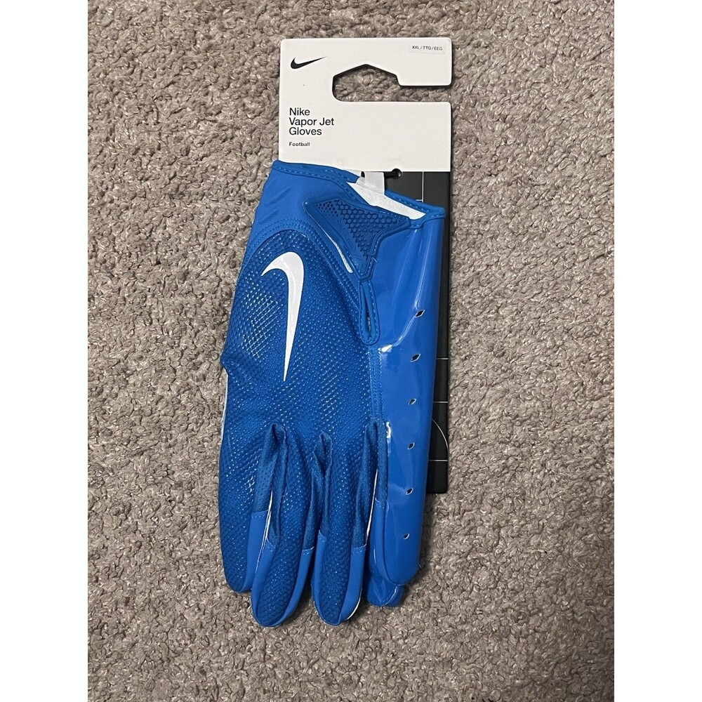 Men’s Size XXL Nike Vapor Jet 7 NFL Blue White Football Gloves NEW